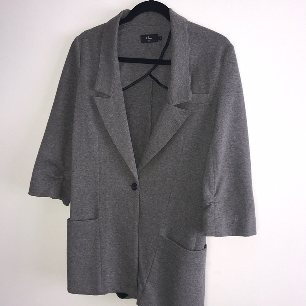 Oversized Aqua One Button Blazer - image 1
